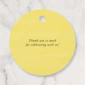 水彩レモン グリーンリース ブライダルシャワー フェイバータグ (裏面)