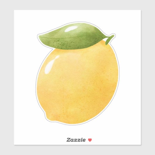 水彩レモン シール (シート)