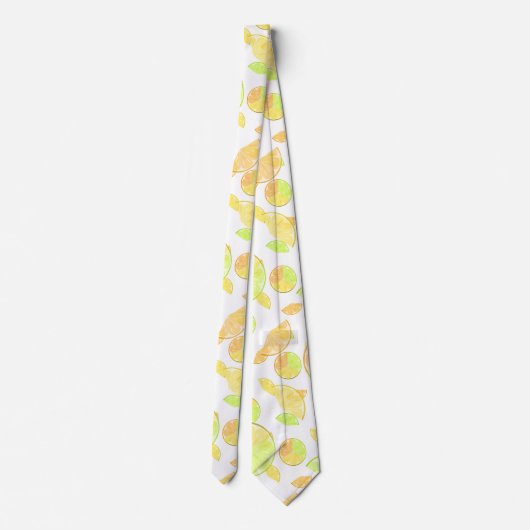 水彩レモン ネクタイ (裏面)