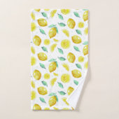 水彩レモン バスタオルセット (ハンドタオル)