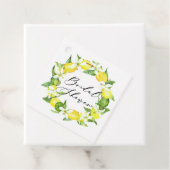 水彩レモン ブルーム wreath ブライダルシャワー フェイバータグ (インサイチュ)