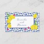 水彩レモン プレイスカード (裏面)