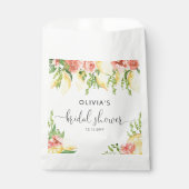 水彩レモン ボタニカル ブライダルシャワー フェイバーバッグ (正面)