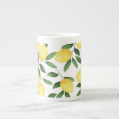 水彩レモン ボーンチャイナマグカップ (正面)