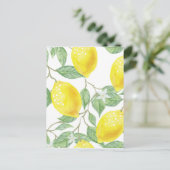 水彩レモン ポストカード (スタンド正面)