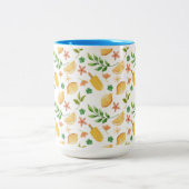 水彩レモン&ポプシクルツートーンコーヒーマグ ツートーンマグカップ (中央)