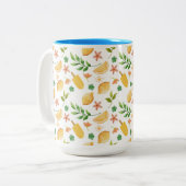 水彩レモン&ポプシクルツートーンコーヒーマグ ツートーンマグカップ (正面左)