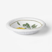 水彩レモン ライム リモンシロ フォーゴールド ウェディング ペーパーボウル (傾斜あり)