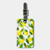 水彩レモン ラゲッジタグ (正面縦)