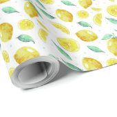 水彩レモン ラッピングペーパー (ロールコーナー)
