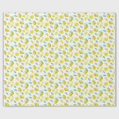 水彩レモン ラッピングペーパー (フラット)