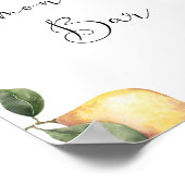 水彩レモン レモネードバー ポスター (角)