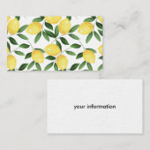 水彩レモン 名刺 (正面/裏面)