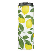 水彩レモン：夏のフルーツパターン タンブラー (裏面)