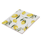 水彩レモン、柑橘類 タイル (側面)