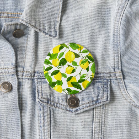 水彩レモン 缶バッジ (インサイチュ)