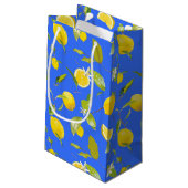 水彩レモン&葉13 スモールペーパーバッグ (裏面アングル)