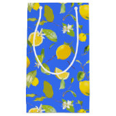 水彩レモン&葉13 スモールペーパーバッグ (正面)