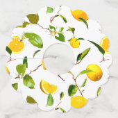 水彩レモン&葉16 ワイングラスタグ (裏面)