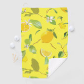 水彩レモン&葉4 ゴルフタオル (インサイチュ)