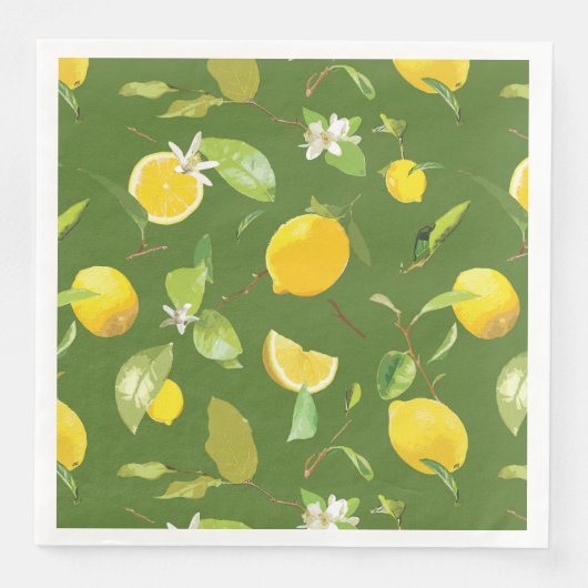 水彩レモン&葉5 (正面)