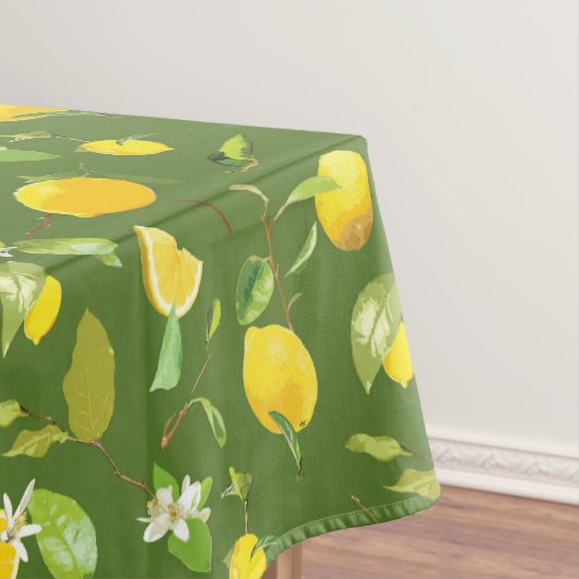 水彩レモン&葉5 テーブルクロス (インサイチュ)