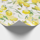 水彩レモンII ラッピングペーパー (角)