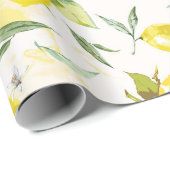 水彩レモンII ラッピングペーパー (ロールコーナー)