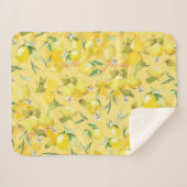 水彩レモンIV シェルパブランケット (正面(横))