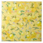 水彩レモンIV タイル (正面)