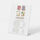 水彩ロゴ朝食レストランビジネス 台座サイン (正面)