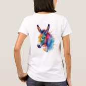 水彩ロバ Tシャツ (裏面)