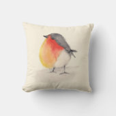 水彩ロビンピロー クッション (正面)