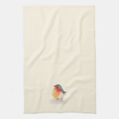 水彩ロビン キッチンタオル (縦)