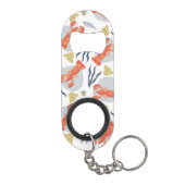 水彩ロブスター甲殻類ビーチサンドドル キーホルダー栓抜き (裏面)