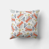 水彩ロブスター甲殻類ビーチサンドドル クッション (裏面)