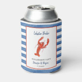 水彩ロブスター バケーション パーティー 缶クーラー (缶裏面)