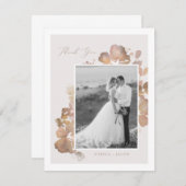 水彩ロマンスサンキューカード サンキューカード (正面/裏面)