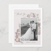 水彩ロマンスサンキューカード サンキューカード (正面/裏面)