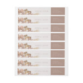 水彩ロマンスラップのまわりにラベル ラップアラウンドラベル (シート)