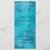 水彩ロマンス結婚式 プログラム (裏面)