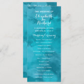 水彩ロマンス結婚式 プログラム (正面/裏面)