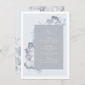 水彩ロマンス メニューカード メニュー (正面/裏面)