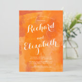 水彩ロマンス リハーサルディナー招待状 招待状 (スタンド正面)