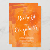 水彩ロマンス リハーサルディナー招待状 招待状 (正面/裏面)