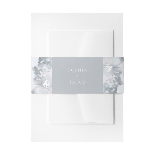 水彩ロマンス 招待状ベリーバンド (正面例)