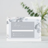 水彩ロマンスRSVPカード 出欠カード (スタンド正面)