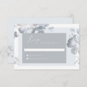 水彩ロマンスRSVPカード 出欠カード (正面/裏面)