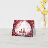 水彩ロマンチック カード (黄色い花)