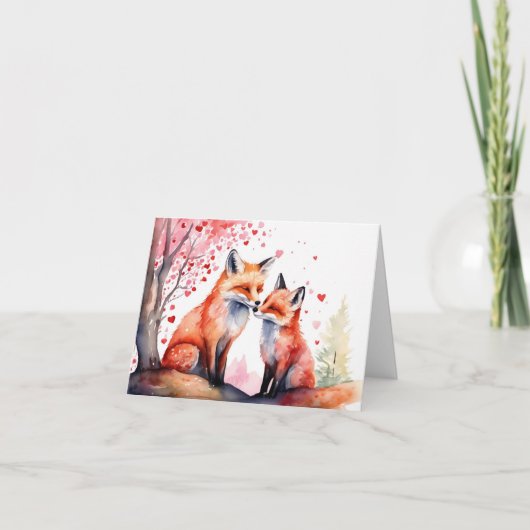 水彩ロマンチック カード (正面)